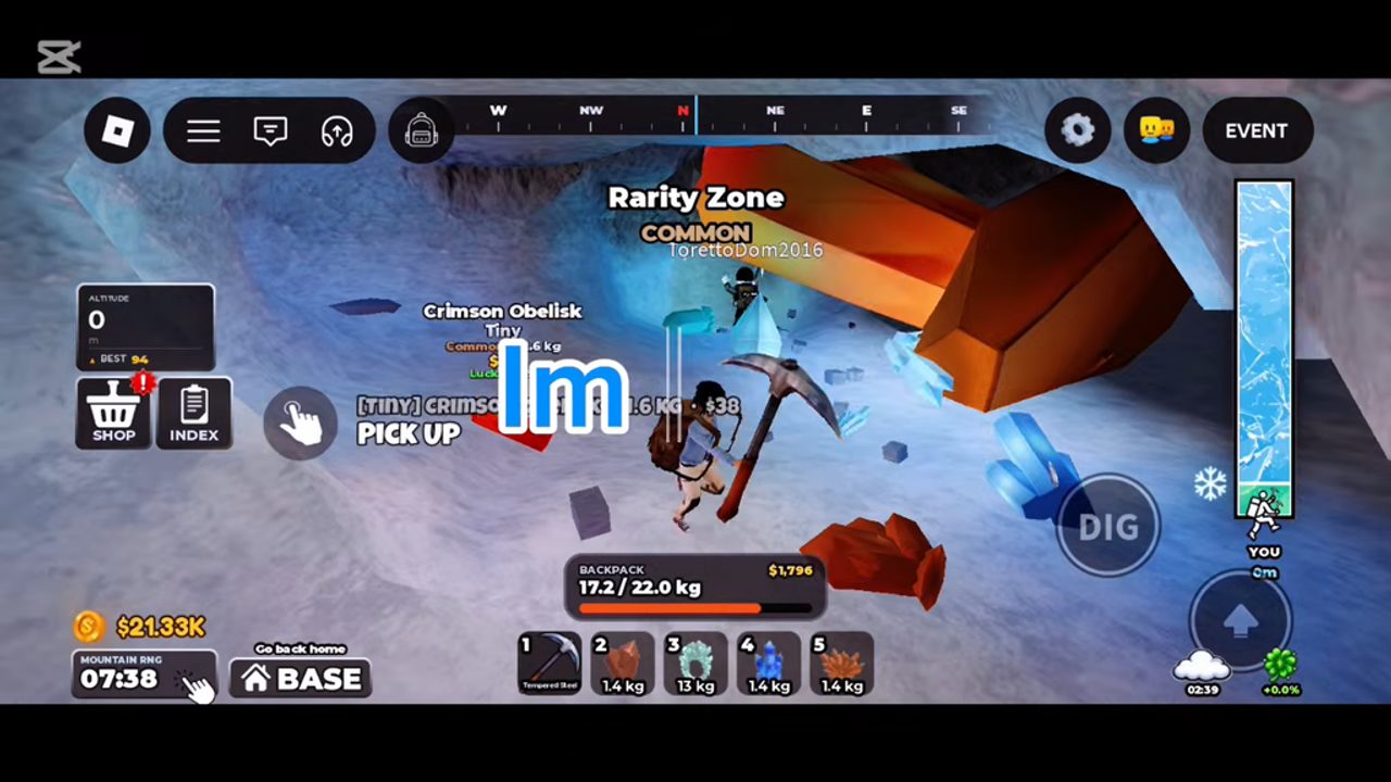 Mine Antarctica icy mountain mining screenshot with crystals and cold terrain